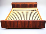 REFINISHED Mid Century Modern Rosewood Bed Double by Swiss Form 5