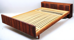 REFINISHED Mid Century Modern Rosewood Bed Double by Swiss Form 6