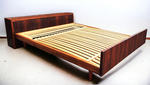 REFINISHED Mid Century Modern Rosewood Bed Double by Swiss Form 7
