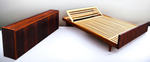 REFINISHED Mid Century Modern Rosewood Bed Double by Swiss Form 8