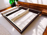 REFINISHED Mid Century Modern Rosewood Bed KING w Floating Nightstands 12