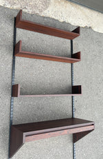 Mid Century Modern Rosewood Modular Wall Unit w Desk 3