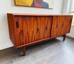 REFINISHED Danish Mid Century Modern Rosewood Sideboard 60