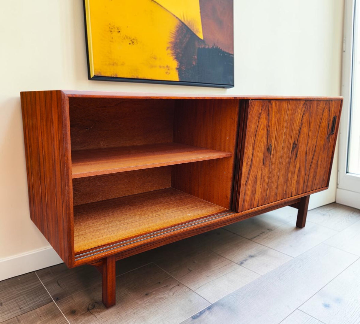 REFINISHED Danish Mid Century Modern Rosewood Sideboard 60