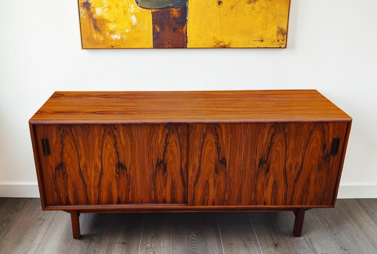 REFINISHED Danish Mid Century Modern Rosewood Sideboard 60