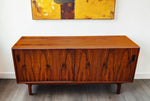 REFINISHED Danish Mid Century Modern Rosewood Sideboard 60
