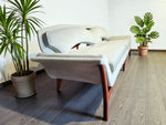 REFINISHED REUPHOLSTERED Mid Century Modern Sofa & Armchair 11