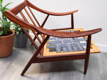 REFINISHED Danish Mid Century Modern Solid Afromosia Lounge Chair 14