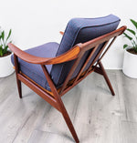 REFINISHED Danish Mid Century Modern Solid Afromosia Lounge Chair 8