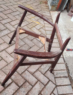 REFINISHED REUPHOLSTERED Mid Century Modern Afromosia Arm Chair by Jan Kuypers 10