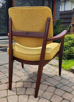 REFINISHED REUPHOLSTERED Mid Century Modern Afromosia Arm Chair by Jan Kuypers 6
