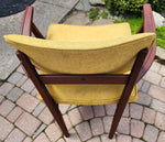 REFINISHED REUPHOLSTERED Mid Century Modern Afromosia Arm Chair by Jan Kuypers 7