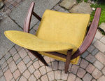 REFINISHED REUPHOLSTERED Mid Century Modern Afromosia Arm Chair by Jan Kuypers 8