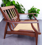 REFINISHED Mid Century Modern Teak/ Afromosia Lounge Chair 11