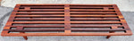 REFINISHED Mid Century Modern Solid Teak Slatted Bench or Coffee Table 60