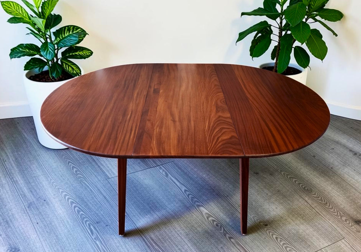 REFINISHED Mid Century Modern SOLID Teak Table by J.Kuypers 43.5