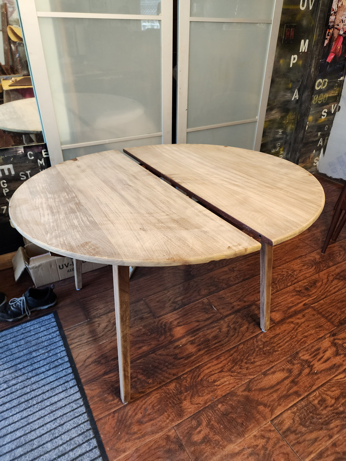 REFINISHED Mid Century Modern SOLID Teak Table by J.Kuypers 43.5