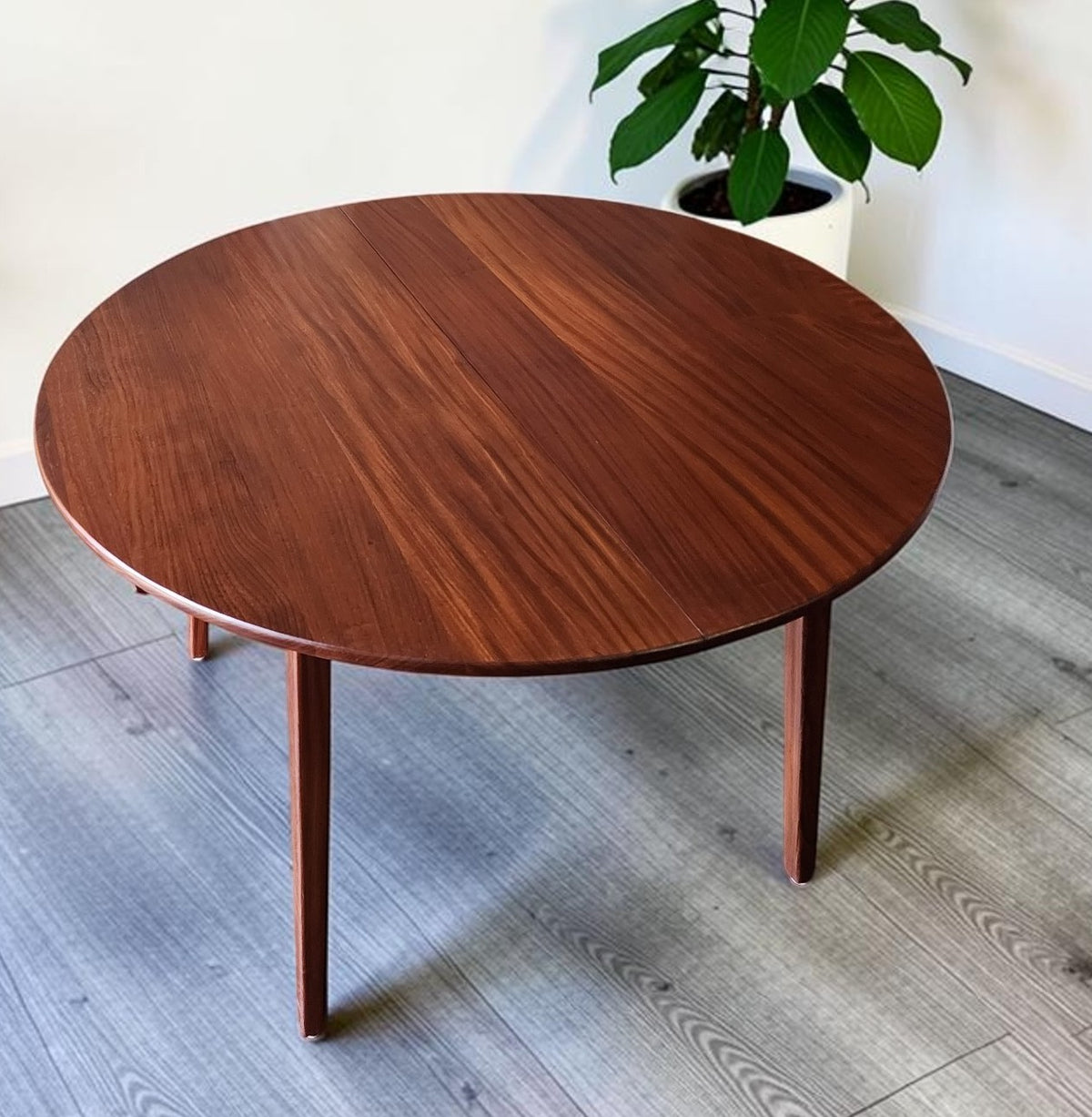 REFINISHED Mid Century Modern SOLID Teak Table by J.Kuypers 43.5