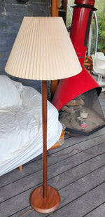 Mid Century Modern Teak Floor Lamp, H 56