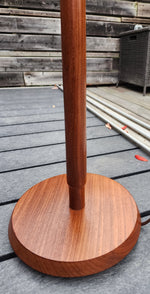 Mid Century Modern Solid Teak Floor Lamp, H 63.5