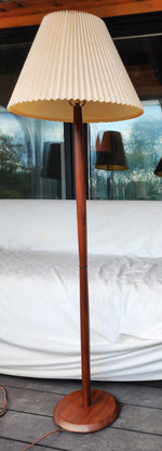 Mid Century Modern Teak Floor Lamp, H 56