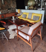 REFINISHED Mid Century Modern Lounge Armchair 1