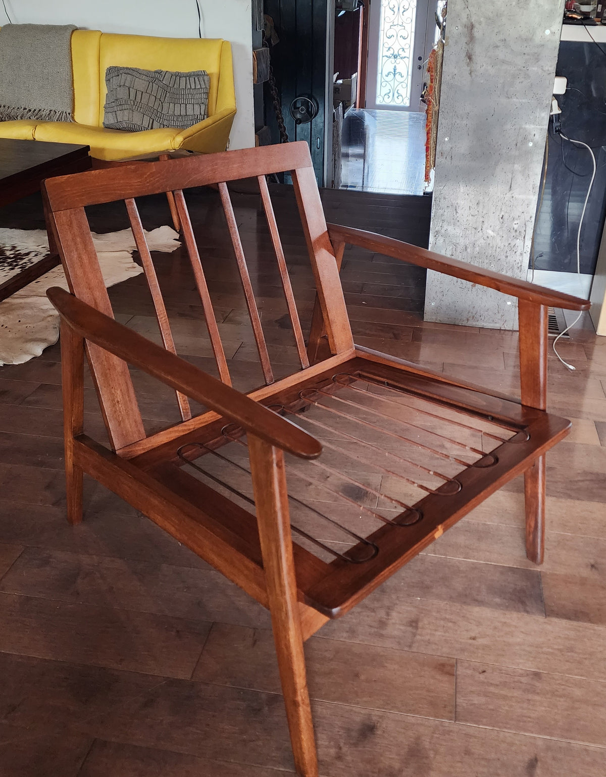 REFINISHED Mid Century Modern Lounge Armchair