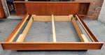 REFINISHED Danish Mid Century Modern Teak King Bed w Nightstands and 9 Drawers Dresser 13