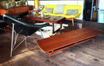 REFINISHED Mid Century Modern Teak Bench or Cocktail Table 66
