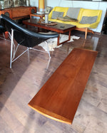 REFINISHED Mid Century Modern Teak Bench or Cocktail Table 66