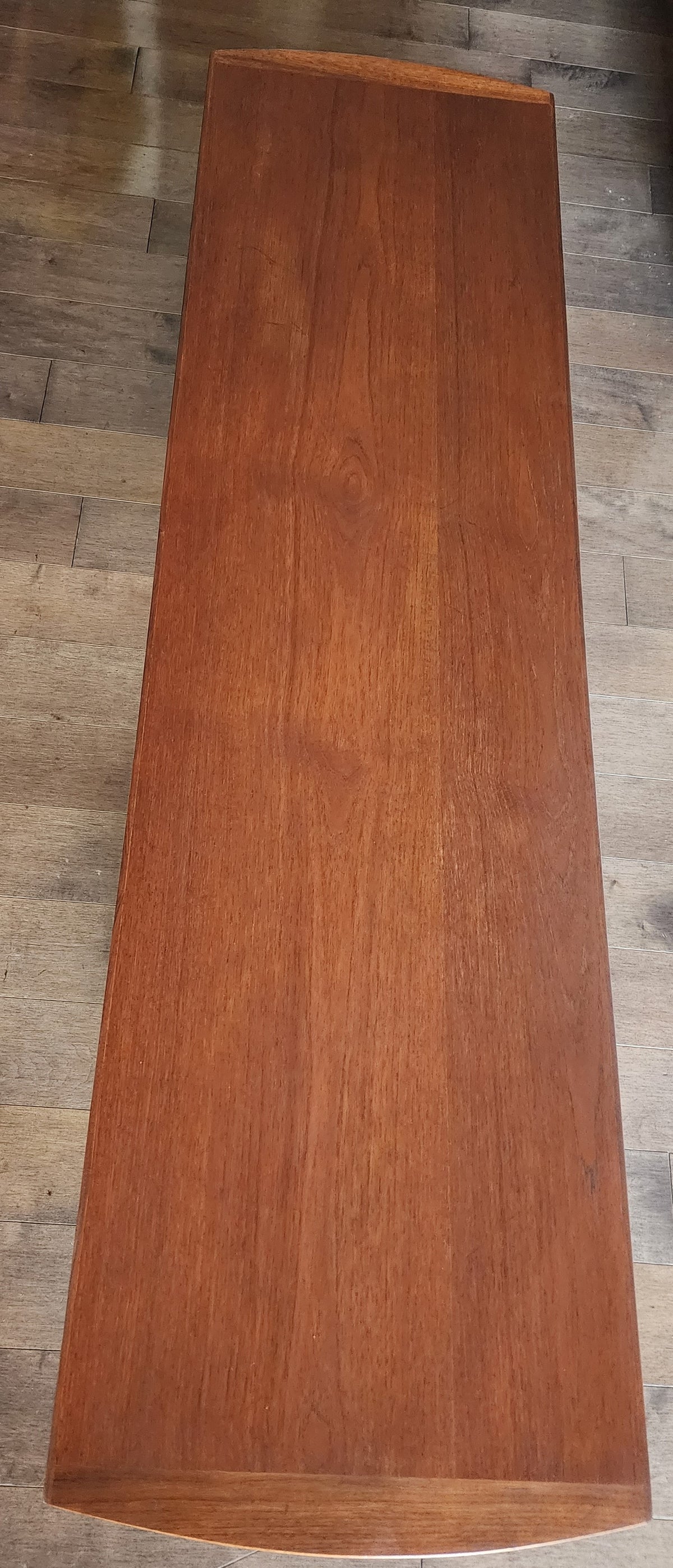 REFINISHED Mid Century Modern Teak Bench or Cocktail Table 66