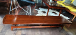 REFINISHED Mid Century Modern Teak Bench or Cocktail Table 66