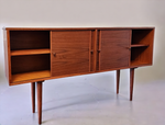 REFINISHED Mid Century Modern Teak Cabinet Narrow 61.5