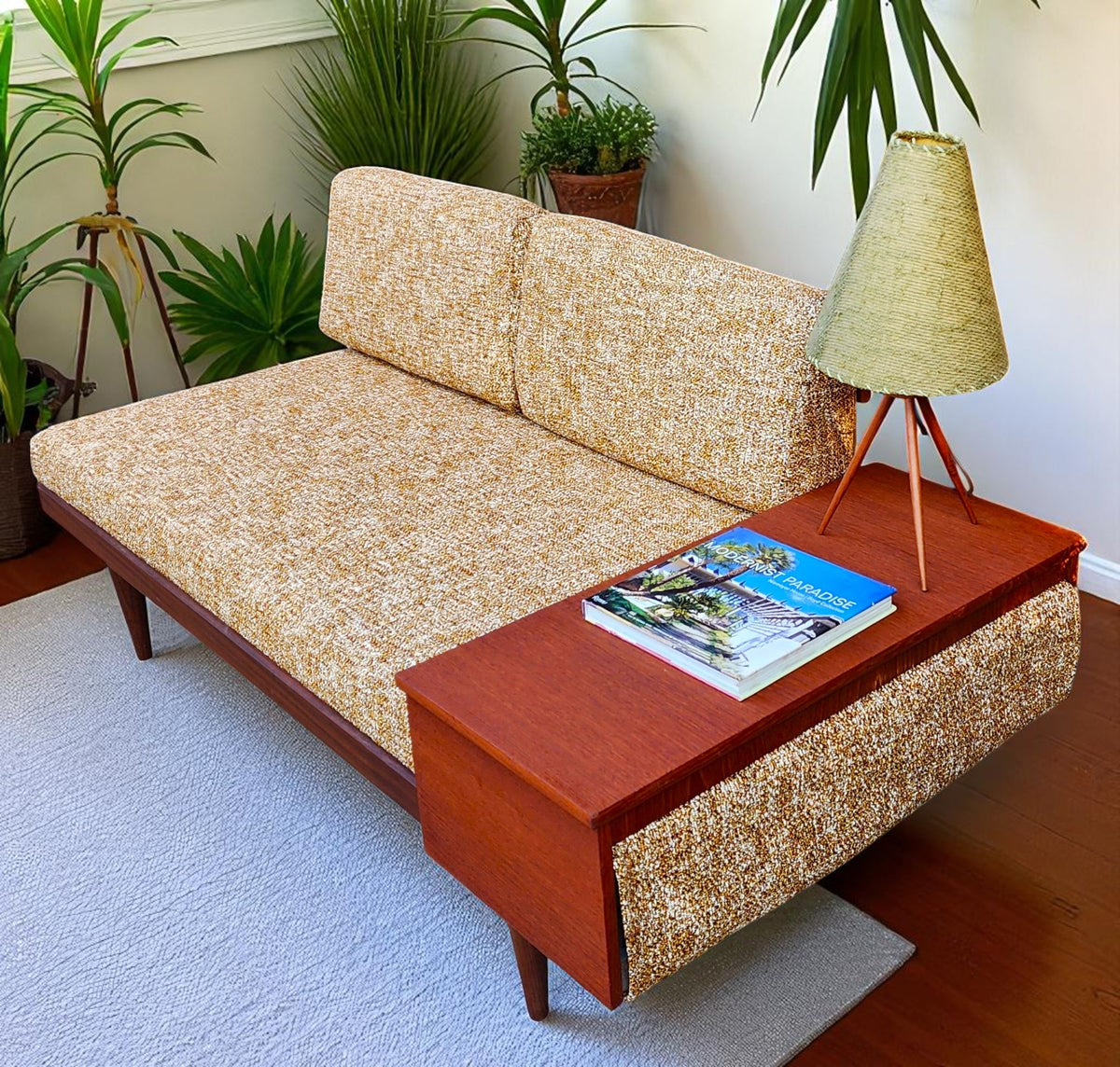 REFINISHED REUPHOLSTERED MCM Teak Svanette Daybed by Ingmar Relling for Ekornes