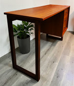REFINISHED Mid Century Modern Teak Desk by RS Associates 4 ft 10