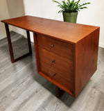 REFINISHED Mid Century Modern Teak Desk by RS Associates 4 ft 9