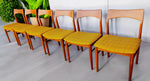 6 RESTORED Danish Mid Century Modern Teak Chairs Model 59 by Henning Kjaernulf 10