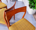 6 RESTORED Danish Mid Century Modern Teak Chairs Model 59 by Henning Kjaernulf 7