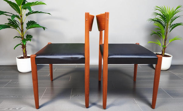 2 REFINISHED Danish MCM Teak Chairs by P. Volther for Frem Rojle