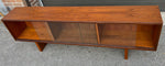 RESTORED Mid Century Modern Teak Bookcase Display TV Media Console 72