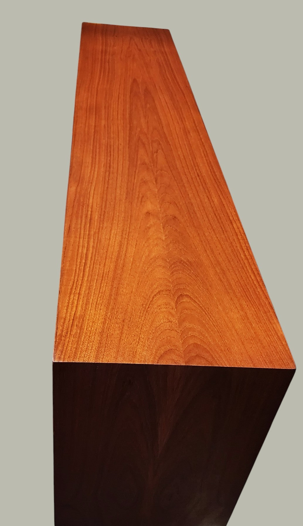 REFINISHED Mid Century Modern Teak Display Bookcase