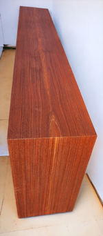 REFINISHED Mid Century Modern Teak Display Bookcase 71.5