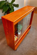 REFINISHED Mid Century Modern Teak Display Bookcase 48