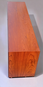 REFINISHED Mid Century Modern Teak Display Bookcase 48