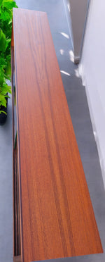 REFINISHED Mid Century Modern Teak TV Console/ Bookcase by RS Associates 72