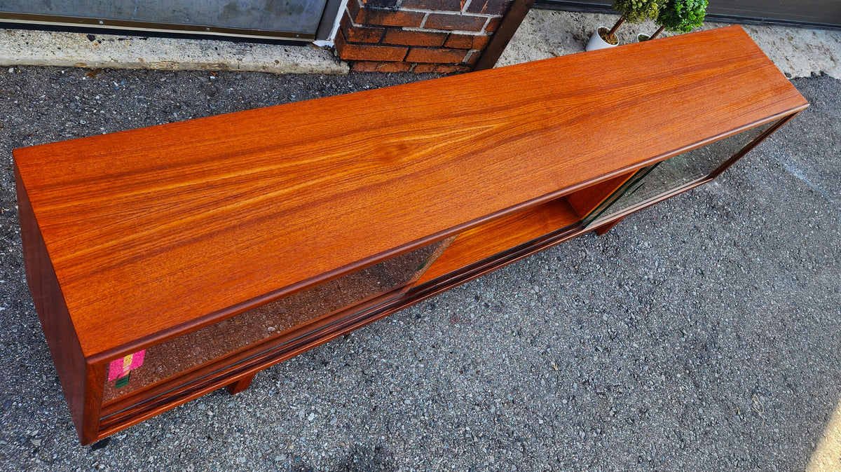 REFINISHED Mid Century Modern Teak TV Console/ Bookcase by RS Associates 72