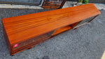 REFINISHED Mid Century Modern Teak TV Console/ Bookcase by RS Associates 72