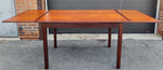 REFINISHED Mid Century Modern Teak Extension Dining Table or Desk 51