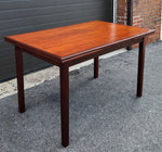 REFINISHED Mid Century Modern Teak Extension Dining Table or Desk 51