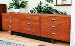 REFINISHED Mid-Century Modern Teak Dresser 9 drawers 2
